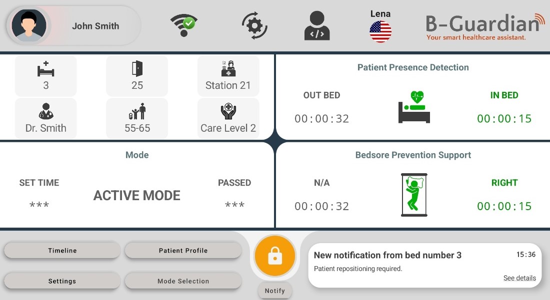 App Interface on Mobile Device